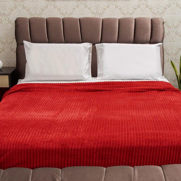 Imagem de Cobertor Casal com Toque Macio Home Design Luster Vermelho