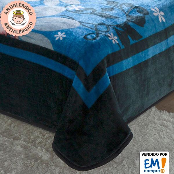 Imagem de Cobertor Casal Dupla Face 1,80m x 2,20m Dyuri Jolitex -Emcompre