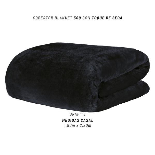 Imagem de Cobertor Casal Kacyumara Blanket 300 Soft Liso 1,80x2,20m