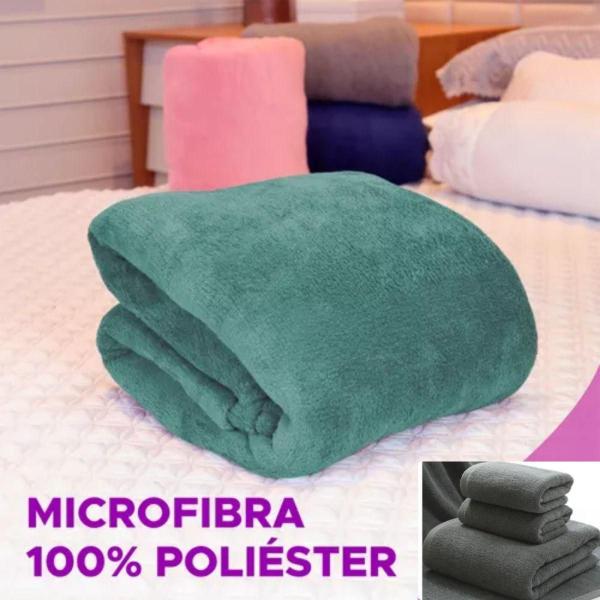 Imagem de Cobertor Casal Microfibra Flannel Quente Inverno