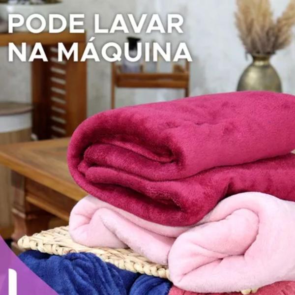 Imagem de Cobertor Casal Microfibra Luxo Quentinho Inverno