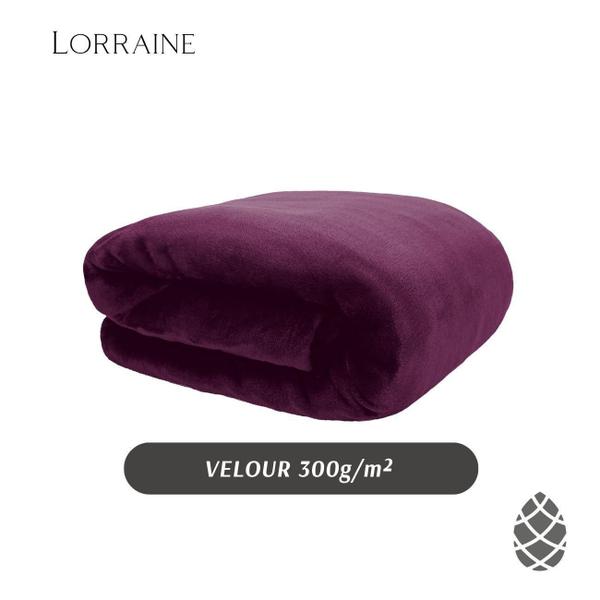 Imagem de Cobertor Casal Neo Velour 180X220 Liso 300G/M Beringela