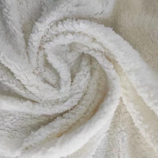 Imagem de Cobertor Casal Queen Dupla Face Manta Soft Fleece com Sherpa Lã Pele De Carneiro Alaska