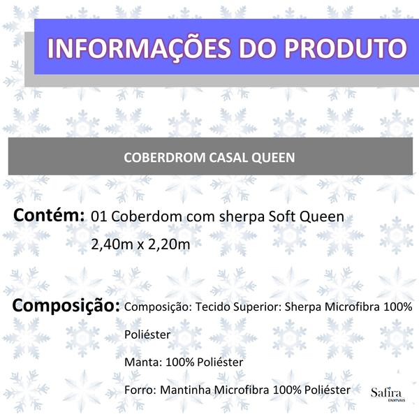 Imagem de Cobertor Casal Queen Manta Cobertas Com Sherpa Macio Grosso