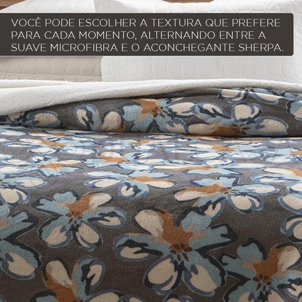 Imagem de Cobertor com Sherpa Casal Jolitex Dupla Face 1,80 x 2,20m