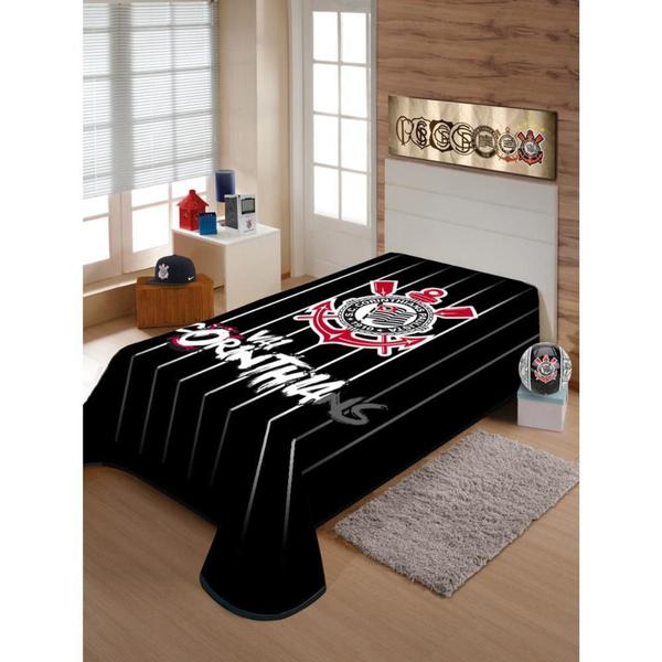 Cobertor Corinthians Raschel Plus - Jolitex Imagem de Cobertor Corinthians Raschel Plus - Jolitex