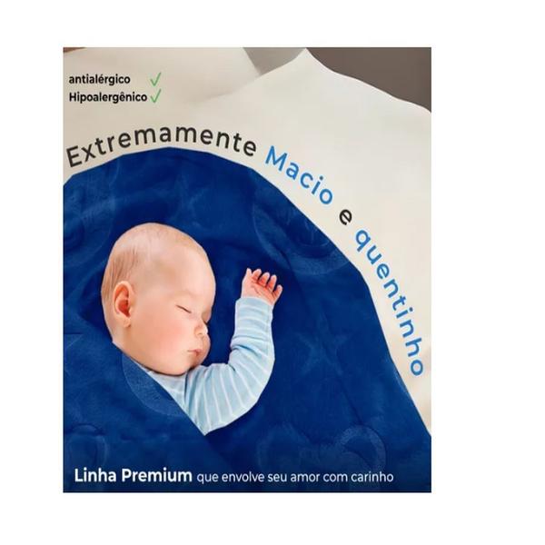 Imagem de Cobertor de Bebe Alto Relevo Hazime Linha Premium Hipoalérgico 90X110 Cm