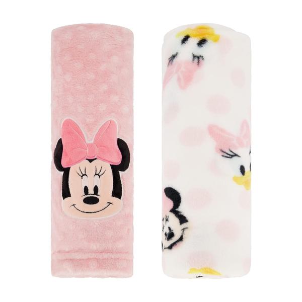 Imagem de Cobertor de bebê Disney, pacote com 2 unidades de lã Minnie Mouse para meninas