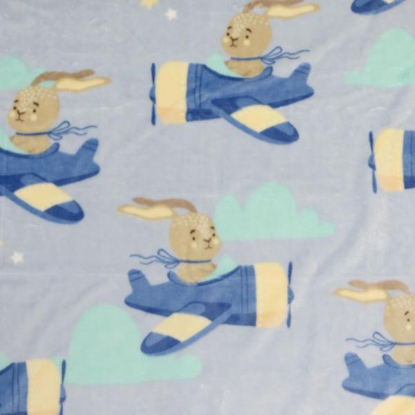 Imagem de Cobertor de bebê estampado antialérgico Baby Flannel  Etruria 90 cm x 110 cm