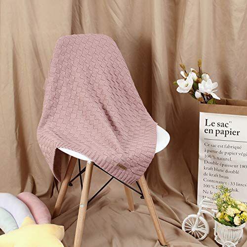 Imagem de Cobertor de bebê LAWKUL Pink Soft Babe Knit 40x30cm para menina