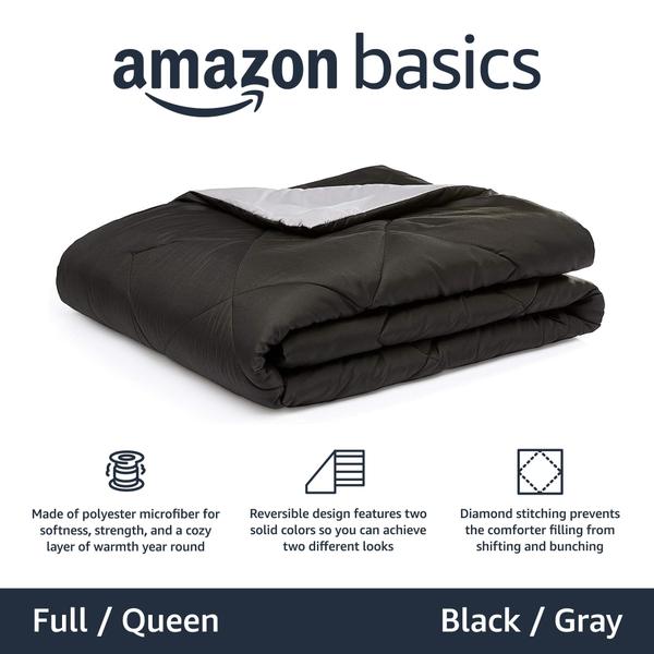 Imagem de Cobertor de edredom Amazon Basics reversível Full/Queen