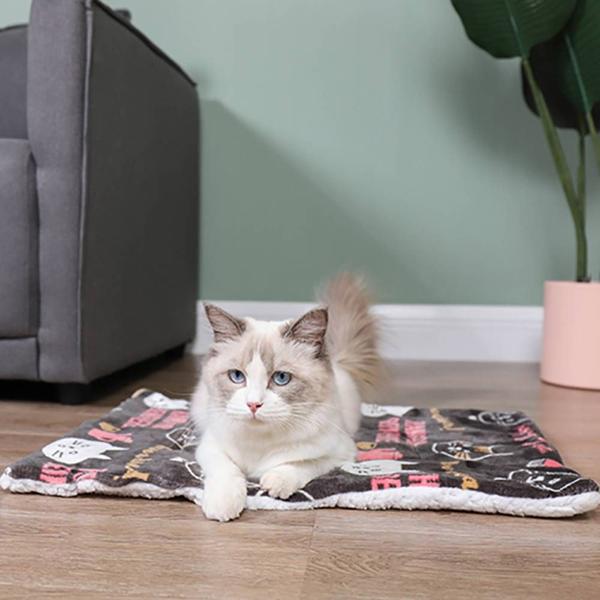 Cobertor de estimação espesso de desenho animado, gatinho quente de inverno e filhote de cachorro - Wokex Imagem de Cobertor de estimação espesso de desenho animado, gatinho quente de inverno e filhote de cachorro