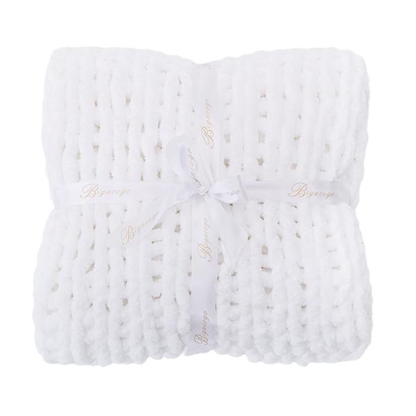 Imagem de Cobertor de malha Chunky Throw Bigacogo 130x160cm Chenille