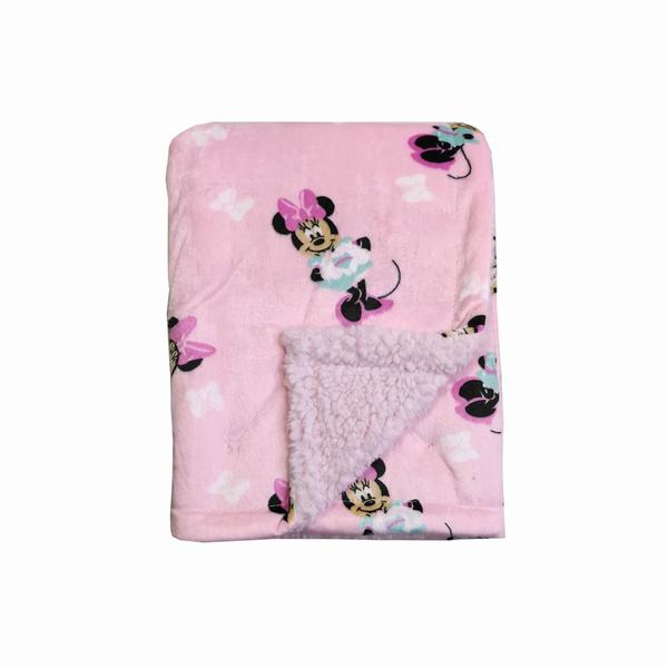 Imagem de Cobertor Disney Cudlie Baby Girl Minnie Mouse Mnk/Sherpa