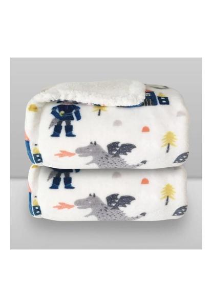 Imagem de Cobertor Donna Laço Bebê Plush Print com Sherpa Knight