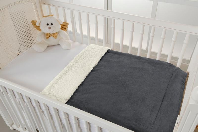 Imagem de Cobertor e saida de maternidade marrom unisex berço bebe