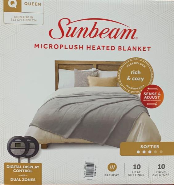 Cobertor elétrico aquecido Sunbeam Microplush Queen Legion Blue Imagem de Cobertor elétrico aquecido Sunbeam Microplush Queen Legion Blue