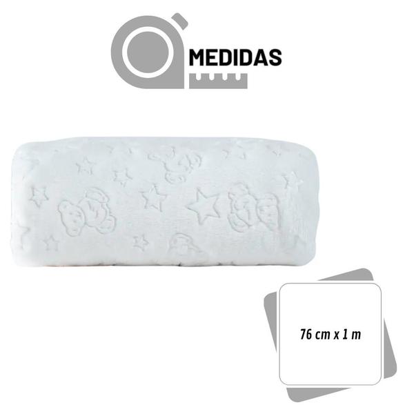 Imagem de Cobertor Fleece Abraço De Urso Duplo Branco - Hug