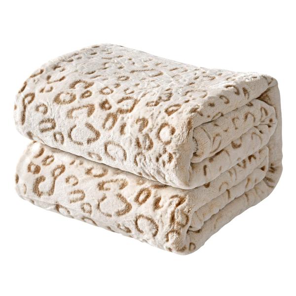 Imagem de Cobertor FY FIBER HOUSE Flannel Fleece Throw Leopard 3D 100% 