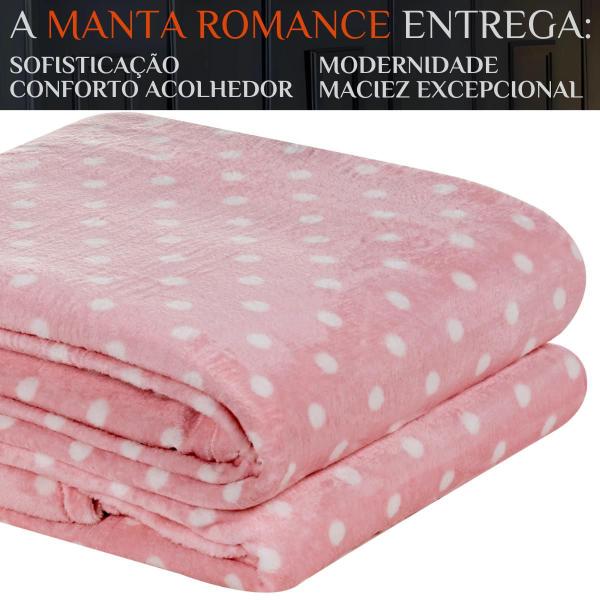 Imagem de Cobertor Grosso Cobredrom Romance Queen Size Manta Flannel