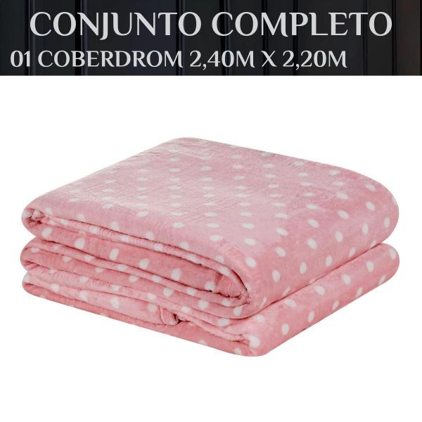 Imagem de Cobertor Grosso Cobredrom Romance Queen Size Manta Flannel