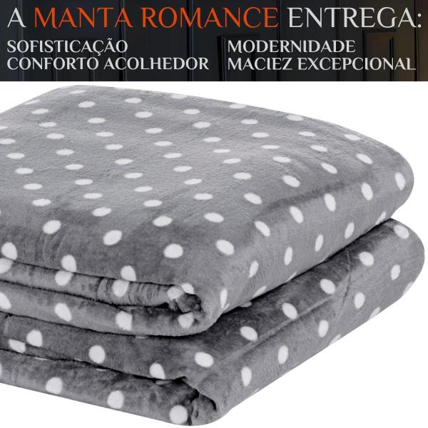 Imagem de Cobertor Grosso Cobredrom Romance Queen Size Manta Flannel