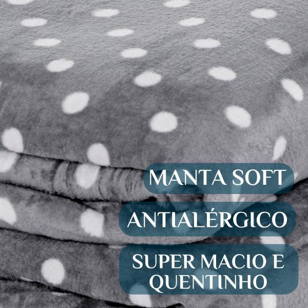 Imagem de Cobertor Grosso Cobredrom Romance Queen Size Manta Flannel