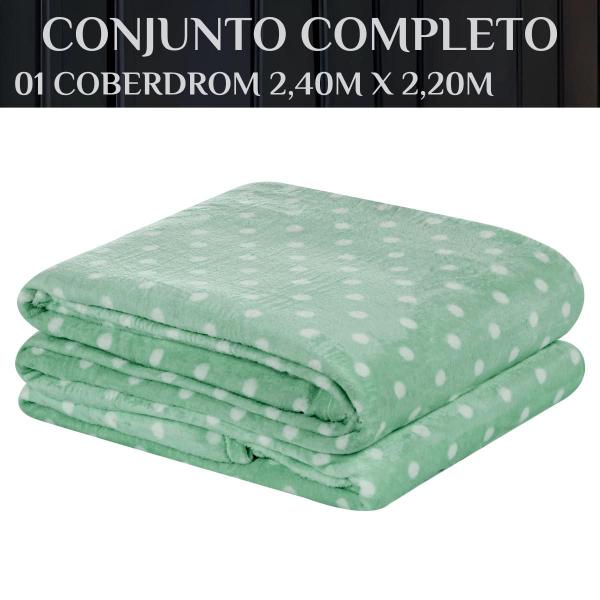 Imagem de Cobertor Grosso Cobredrom Romance Queen Size Manta Flannel PETIT POA