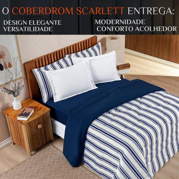 Cobertor Grosso King Size Estampado Scarlett Malha - De Luca Enxovais Imagem de Cobertor Grosso King Size Estampado Scarlett Malha