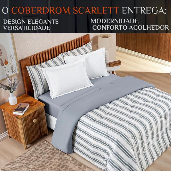 Imagem de Cobertor Grosso King Size Estampado Scarlett Malha