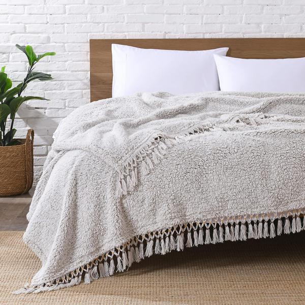 Imagem de Cobertor HORIMOTE HOME Ultra Soft Fleece Sherpa Queen Size