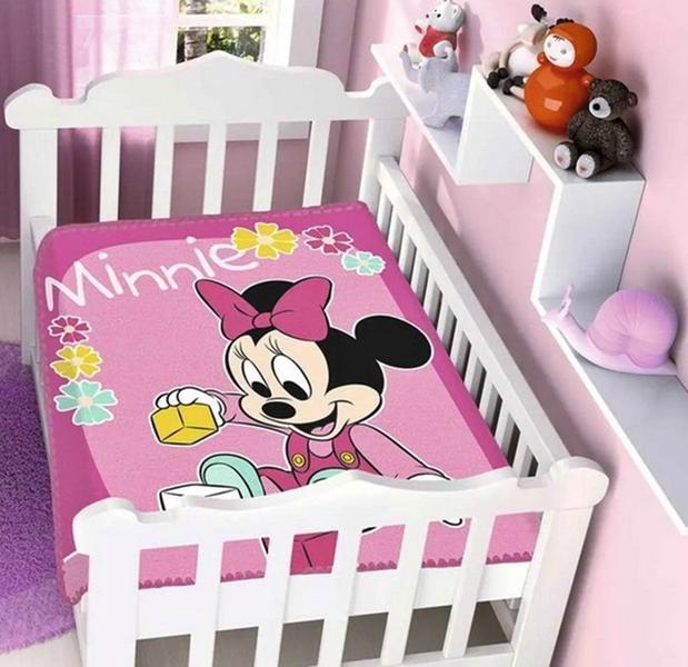 Imagem de Cobertor Infantil Bebê Jolitex Antialérgico Minnie Brincando