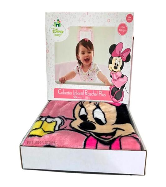 Imagem de Cobertor Infantil Bebê Jolitex Antialérgico Minnie Brincando