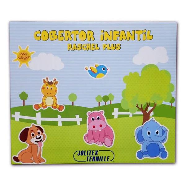 Imagem de Cobertor Infantil Bebê Raschel Plus Antialérgico 90x1,10m - Jolitex Ternille