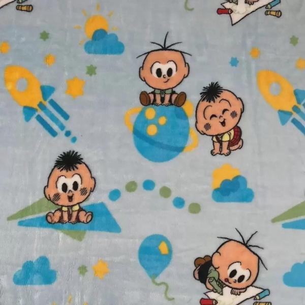 Cobertor Infantil Bebê Turma da Mônica Menino Espacial Jolitex -Ternille Imagem de Cobertor Infantil Bebê Turma da Mônica Menino Espacial Jolitex -Ternille
