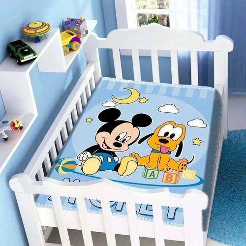 Imagem de Cobertor Infantil Raschel Disney Bebê Jolitex Mickey E Pluto