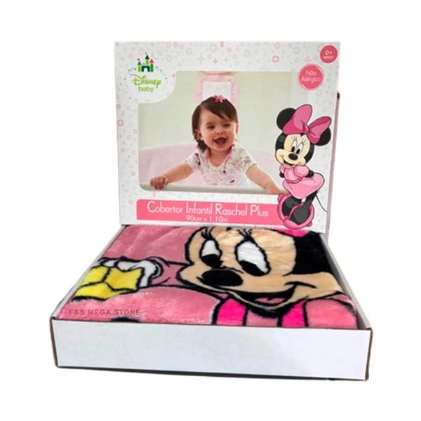 Imagem de Cobertor Infantil Raschel Plus Minnie Brincando Jolitex