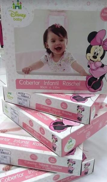 Imagem de Cobertor Jolitex Antialérgico Disney Baby Minnie Surpresa-Rosa