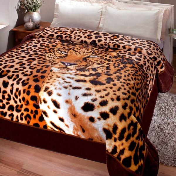 Imagem de Cobertor Jolitex Casal Kyor Plus 1,80x2,20 Leopardo