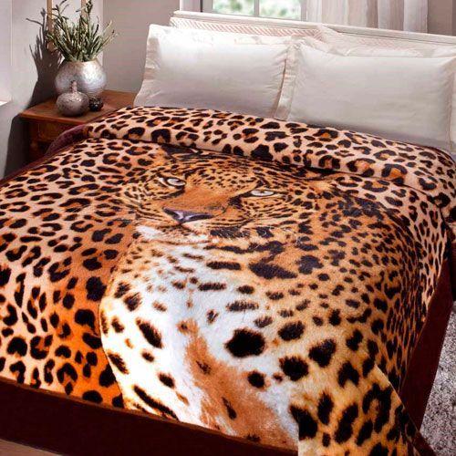 Imagem de Cobertor Jolitex Casal Kyor Plus 1,80x2,20m Leopardo