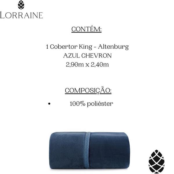 Cobertor King Altenburg 2,90X2,40M Plush Liso 400G Aveludado Imagem de Cobertor King Altenburg 2,90X2,40M Plush Liso 400G Aveludado