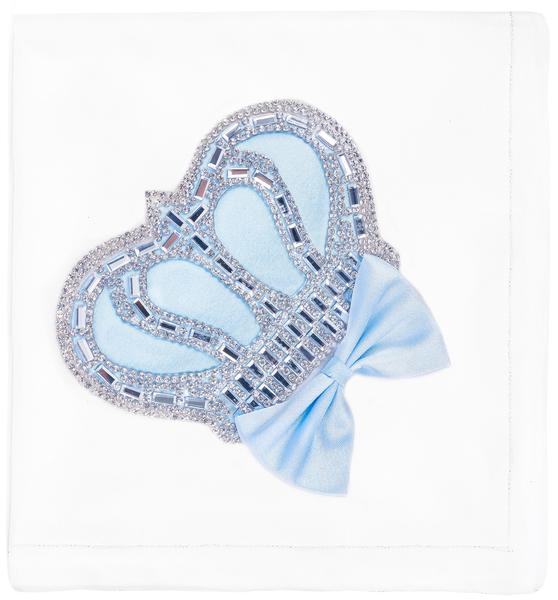 Imagem de Cobertor Lilax Baby Boy Crown Jewels Swaddle azul algodão