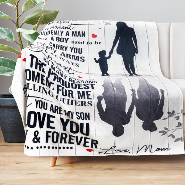 Imagem de Cobertor Lpmisake Love Son Letters impresso em flanela 150x125cm