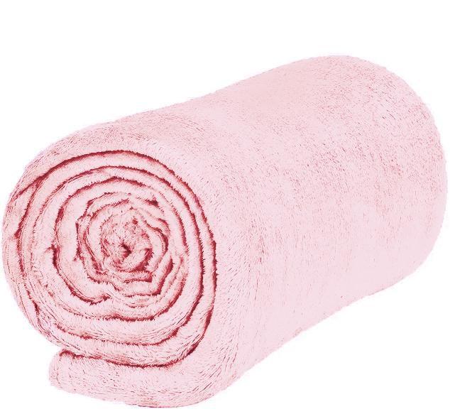 Imagem de Cobertor Manta Casal Padrão Anti Alérgico rosa Bebe