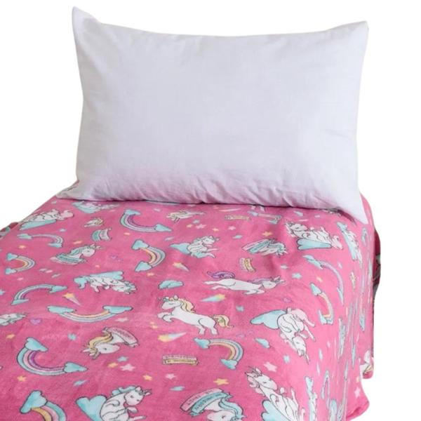 Cobertor Manta Criança Solteiro Toque Pelúcia Flannel Frio - ENTROU COMPROU Imagem de Cobertor Manta Criança Solteiro Toque Pelúcia Flannel Frio