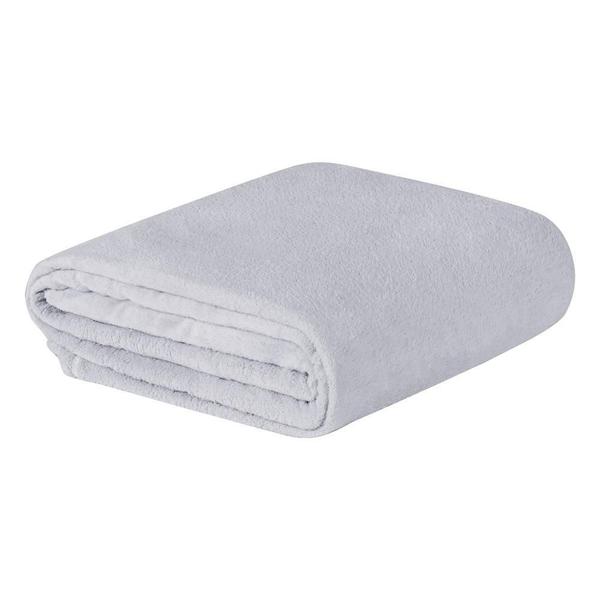 Imagem de Cobertor Manta Fleece Chamego Queen - Cinza