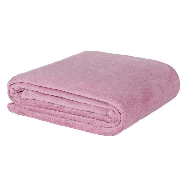 Imagem de Cobertor Manta Fleece Chamego Queen - Rosa