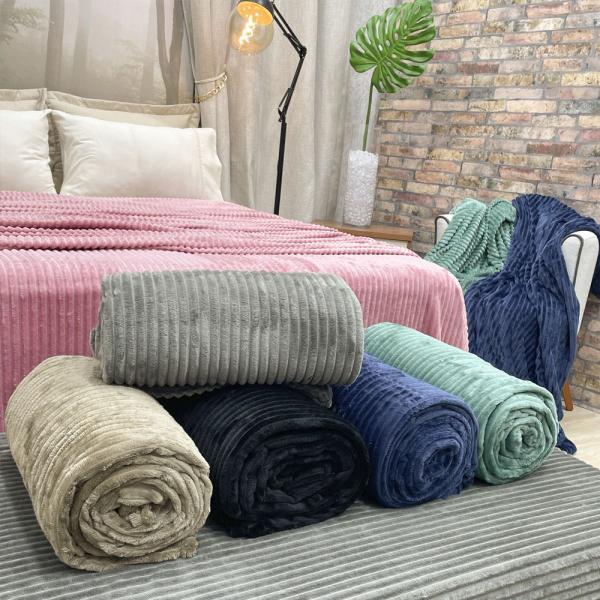 Cobertor Manta Fleece Queen Canelada Grossa Aveludada Soft altialergico Quente Frio Inverno - Magia Enxovais Imagem de Cobertor Manta Fleece Queen Canelada Grossa Aveludada Soft altialergico Quente Frio Inverno