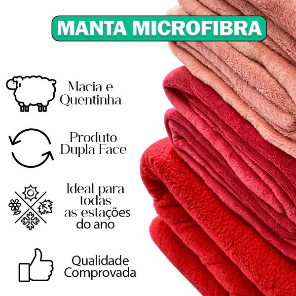 Imagem de Cobertor manta king fofão luxuosa frio inverno antialérgica