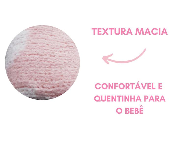 Imagem de Cobertor/manta para bebê em tricô - enxoval - presente